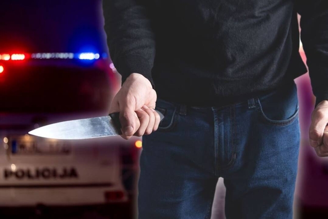 Konfliktus sprendė peiliu