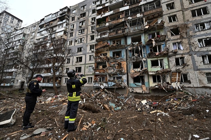 Po Rusijos smūgių Ukrainos regionuose nutrūko elektros energijos tiekimas