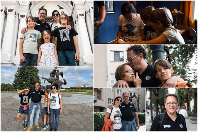 Mėgaujasi: F. Blanchet ir jo šeimos atostogos Lietuvoje truks dvi savaites.