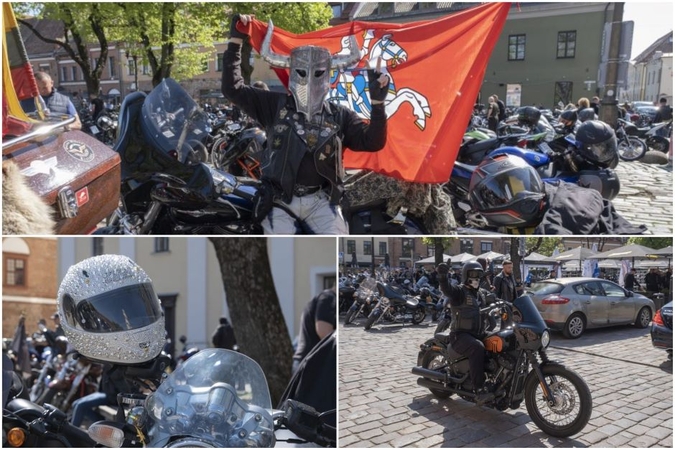 Kaune prasidėjo motociklininkų sezonas – į gatves išriedėjo baikeriai
