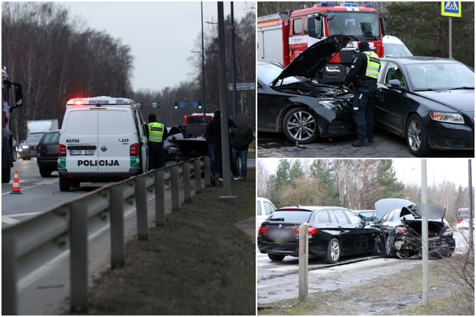 Ateities plente – avarija: nusidriekė automobilių spūstys