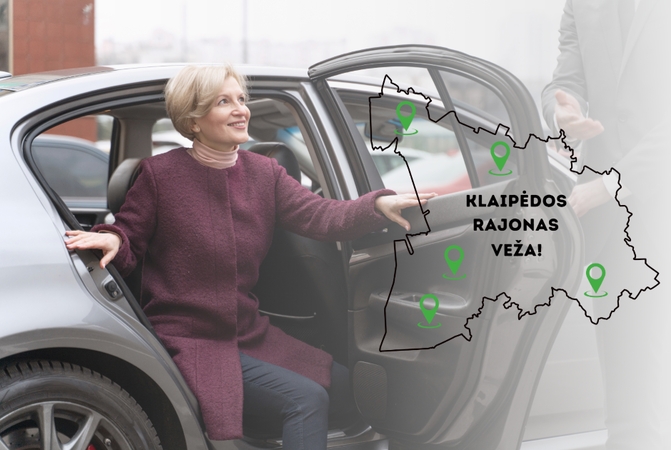 Nauja galimybė judėti laisviau: Klaipėdos rajonas pristato nemokamą pavėžėjimo paslaugą
