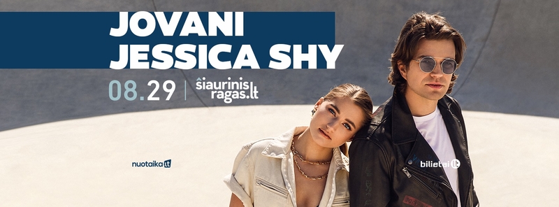 „Šiaurinio rago“ paskutiniame vasaros koncerte vakarėlį užkurs Jovani ir Jessica Shy