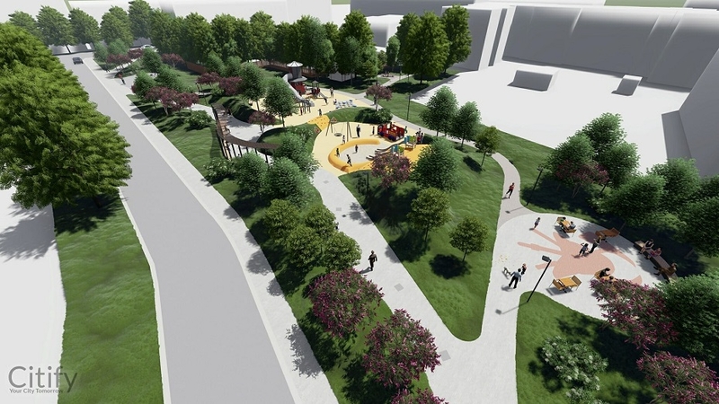 Šv. Florijono skvere – nauja ugniagesių tematikos viešoji erdvė