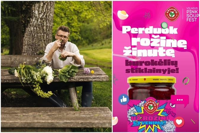 Šaltibarščiai kitaip: Alfo Ivanausko kulinarinė revoliucija ir kvietimas į rožinę šventę Vilniuje