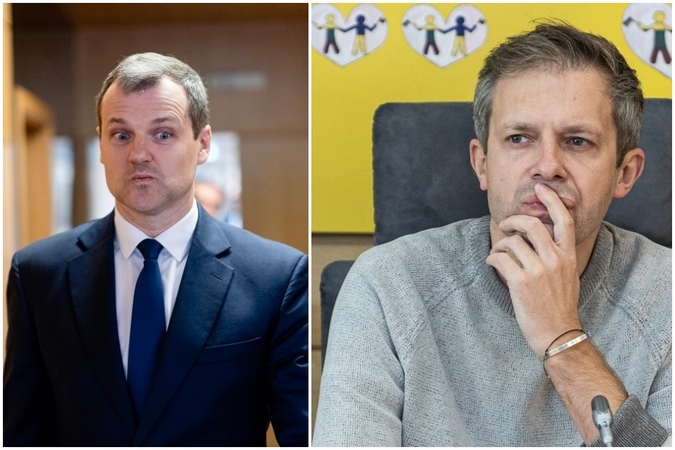 Iš kairės: Gintautas Paluckas, Andrius Tapinas.