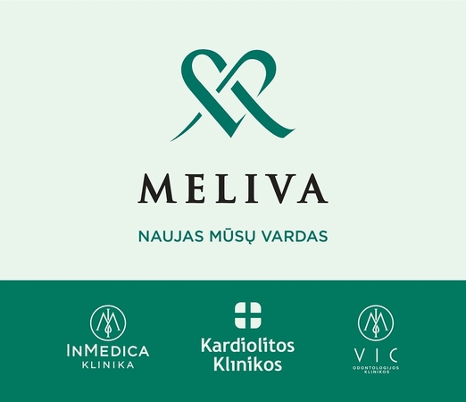 „InMedica“ klinikų, „Kardiolitos klinikų“ ir VIC odontologijos klinikų bendras vardas – „Meliva“