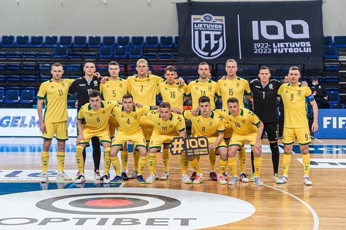 Paaiškėjo futsal rinktinės varžovai pagrindiniame pasaulio čempionato atrankos etape