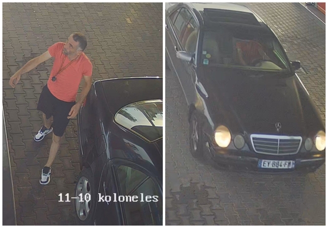 Vyras, įsipylęs degalų į prabangų automobilį, paspruko nesusimokėjęs: gal atpažįstate?