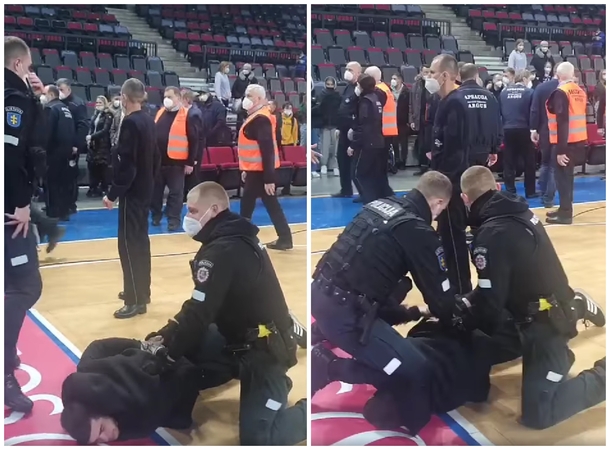 „Žalgirio“ fanus po rungtynių Klaipėdoje teko malšinti policijos pajėgoms