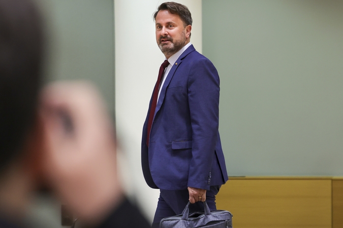 Liuksemburgo premjeras per vizitą Ukrainoje pasmerkė beprasmišką žiaurumą