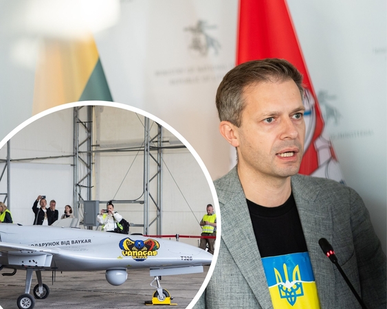 Gautą „Bayraktar“ ukrainiečiai praminė „Orkų žudiku“: spaudoje rašo ir apie A. Tapiną