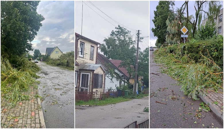 Meteorologai: praėjusi naktis buvo šilčiausia per visą stebėjimų istoriją, audra siaubė Kybartus