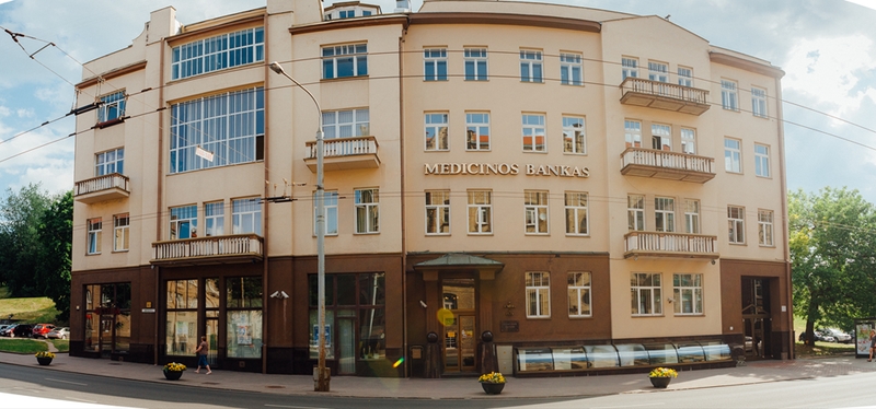 Medicinos bankas pardavė centrinę būstinę Vilniaus centre 
