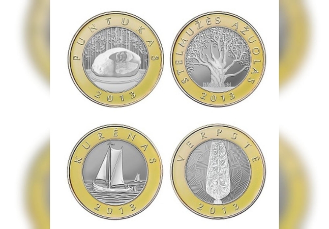 Kūrinys: 2013 m. monetų rinkinyje vieta atsirado ir kurėnui.