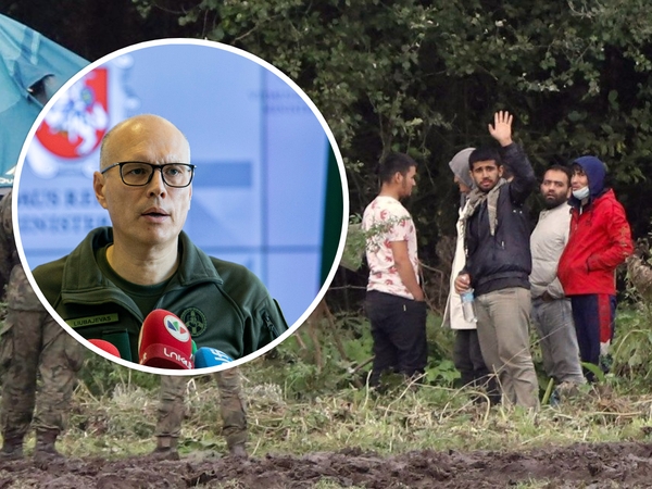 Pasienio vadas: Baltarusijos pareigūnai stumia migrantus į Lietuvos teritoriją