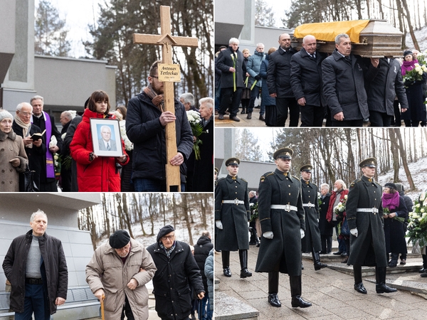 Laisvės šauklys A. Terleckas į paskutinę kelionę išlydėtas su garbės sargyba