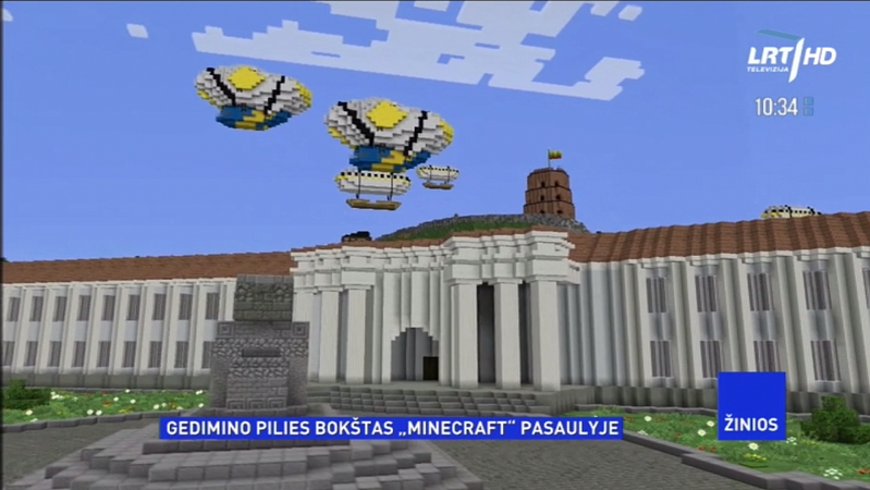 Virtualioje realybėje Gedimino pilies bokštas atgimė su dirižablių taksi