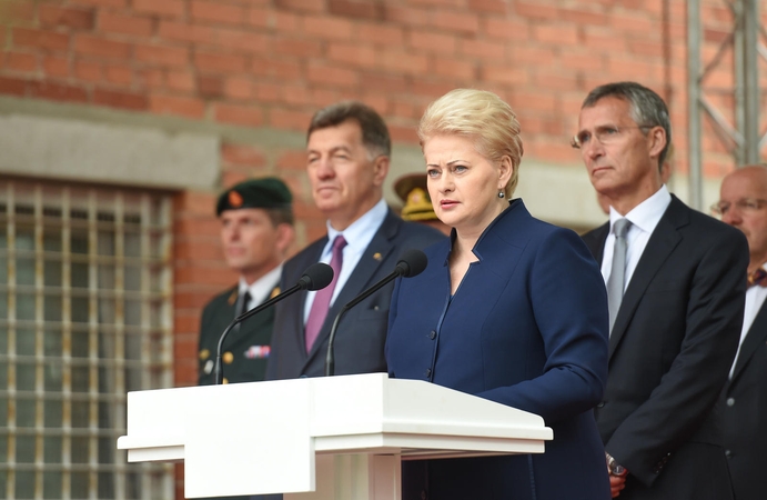 D. Grybauskaitė NATO štabo atidarymo ceremonijoje