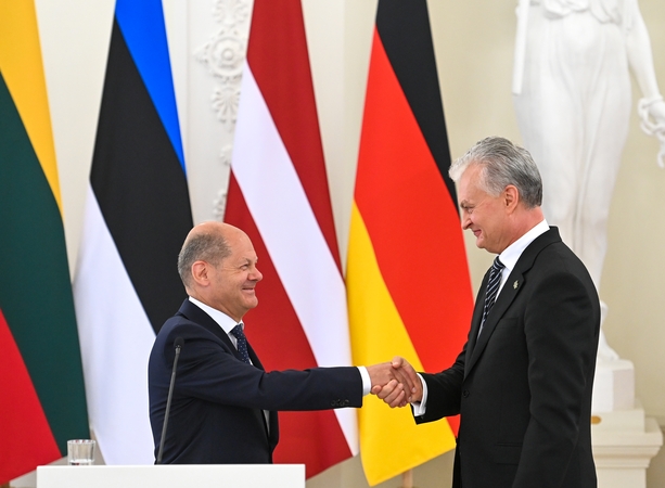 G. Nausėda šią savaitę vyks į Berlyną: susitiks su O. Scholzu