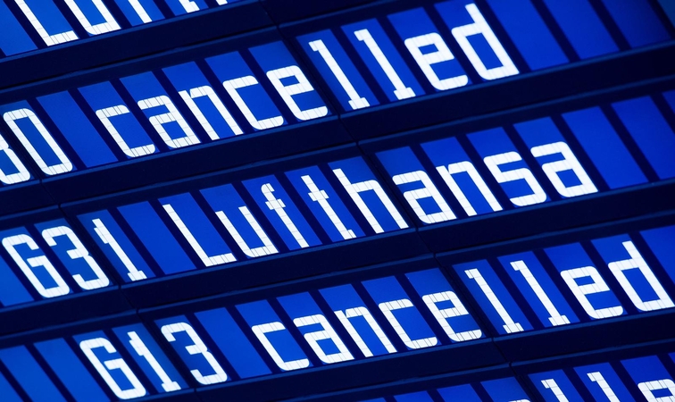 „Lufthansa“ vėl neskraidina į Vilnių