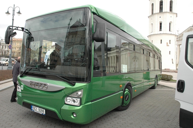 Vilniečiai gali išbandyti modernų ekologišką autobusą