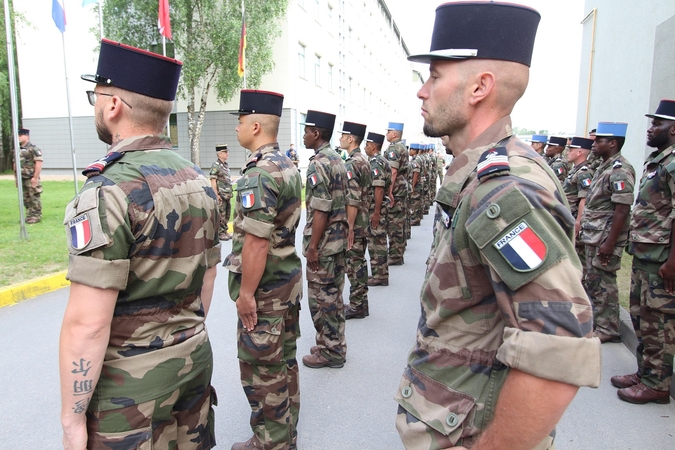Prancūzijos kariai Lietuvoje minėjo Bastilijos paėmimo dieną