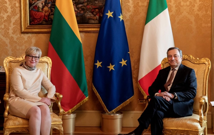 Premjerė I. Šimonytė: su Italija esame bendraminčiai daugeliu klausimų