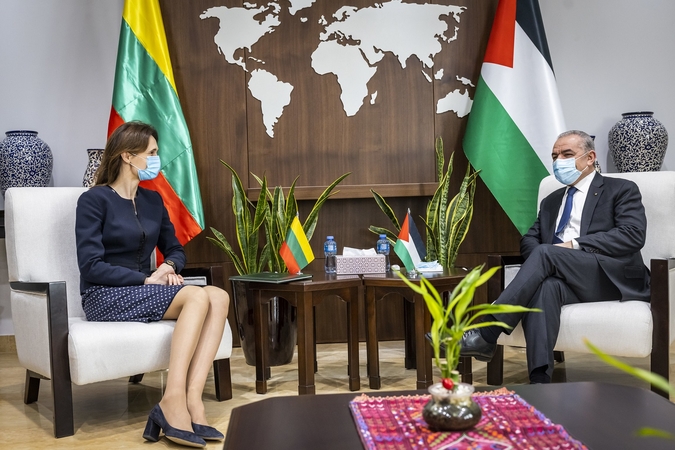 V. Čmilytė-Nielsen susitiko su Palestinos ministru pirmininku