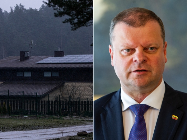 Naktį – incidentas prie premjero namo: vyras paišė įžeidžiančius užrašus