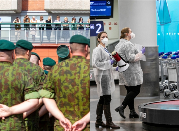 Oro uostuose ir Klaipėdos jūrų uoste pradeda budėti kariai