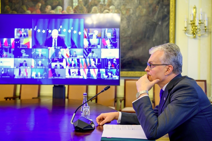 G. Nausėda EVT posėdyje ragins ES vieningai pasmerkti A. Navalno įkalinimą