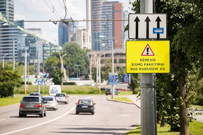 Dėmesio: sostinės žiedinėse sankryžose bus eismo pakeitimų