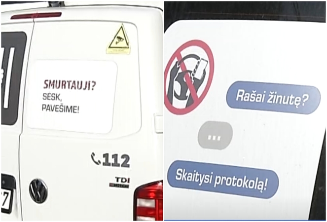Policija pasitelkia ironiškus užrašus: kiek tai veikia gyventojus?