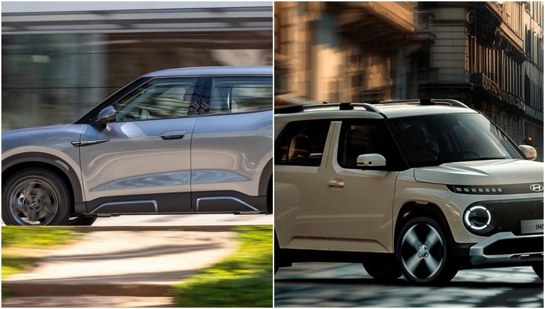 Naujokai: mūsų šalies autorinkoje debiutavo „BYD Atto 2“ (kairėje) ir „Hyundai Inster“.