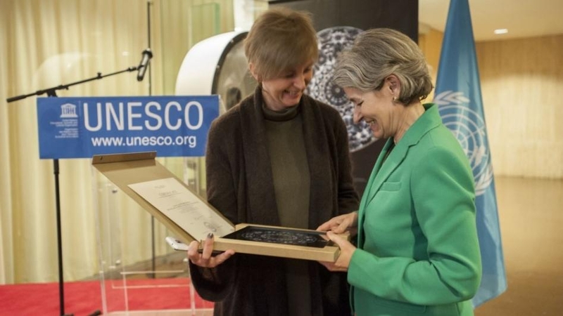 UNESCO būstinėje Paryžiuje atidaryta lietuvės grafikės paroda