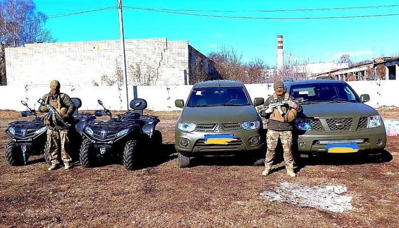 Paskirtis: Babtų seniūnijos ūkininko visureigis jau tarnauja Ukrainos kariams 
