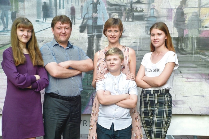 Vaida, Robertas, Gabrielė, Brigita, Laurynas Beinariai