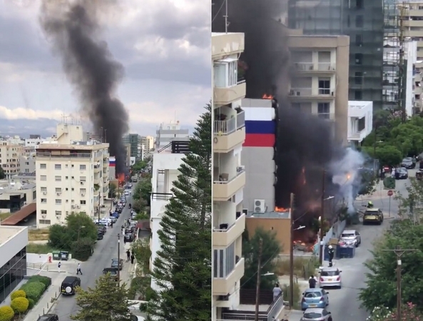 Žiniasklaida: Kipro sostinėje dega Rusijos kultūros ir mokslo centro pastatas