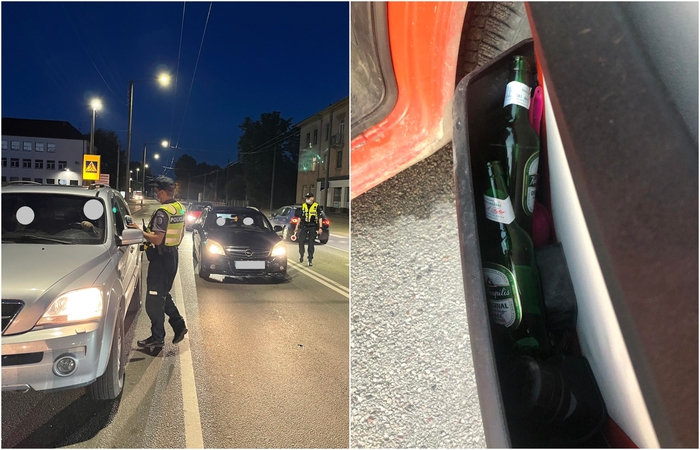Kauno rajone pareigūnai vijosi neblaivią vairuotoją: kad prieš valandą gėrė, prisipažino pati