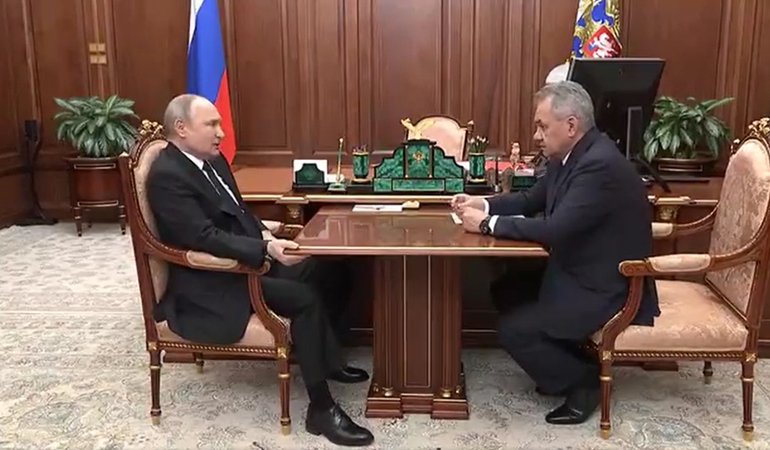 Vladimiras Putinas ir Sergejus Šoigu