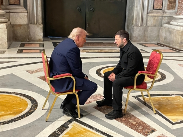 Donaldas Trumpas ir Volodymyras Zelenskis