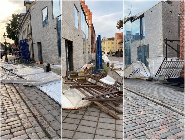 Liūtis neaplenkė ir Kauno senamiesčio: gyventojai fiksuoja padarinius
