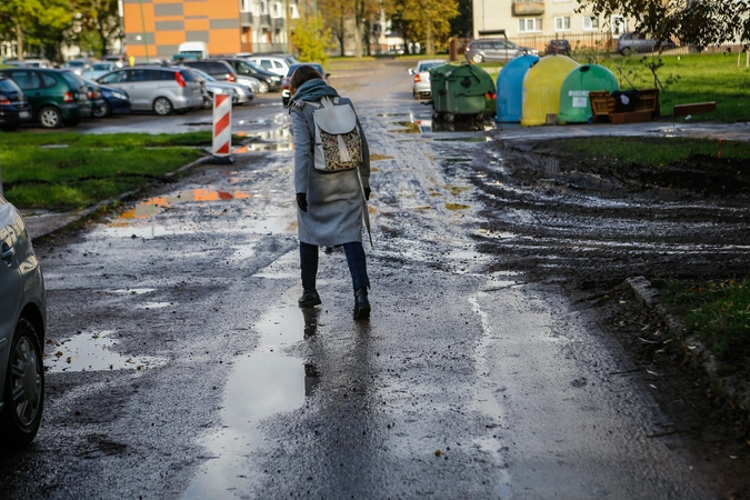 Klausimas: tvarkant Ąžuolyno giraitę, susidurta su problema – kaip vaikui švariam pasiekti mokyklą?