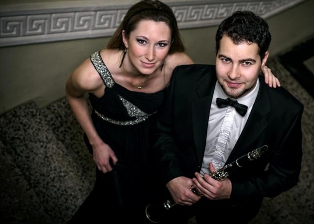 Duetas: pianistė M.Dunauskaitė ir klarnetininkas R.Savickas jau kelerius metus muzikuoja kartu.