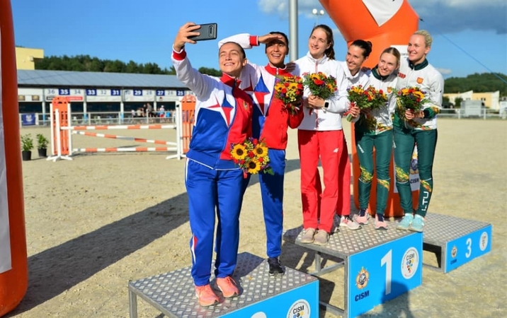 I. Serapinaitei ir A. Tamašauskaitei – kariškių pasaulio čempionato bronza