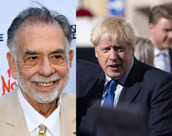 Francis Fordas Coppola (kairėje) ir Borisas Johnsonas
