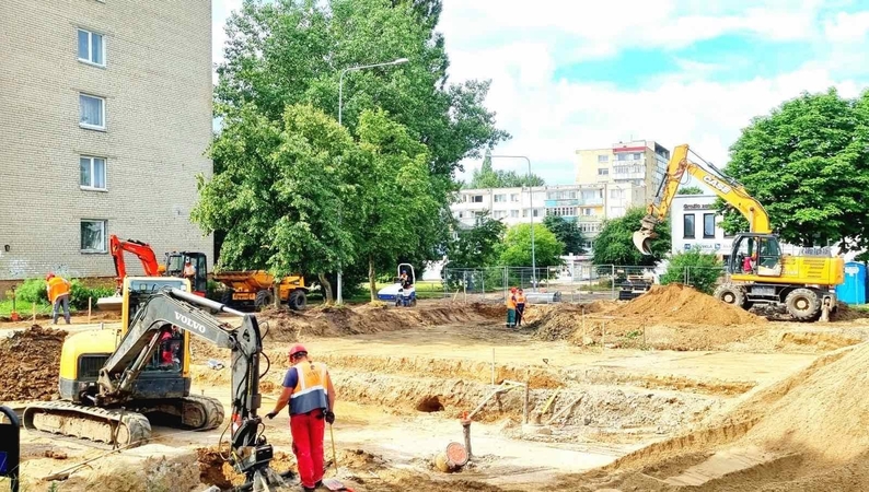 Klaipėdoje pradėta tvarkyti dar viena viešoji erdvė – Neringos skveras