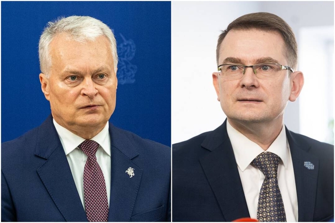 Gitanas Nausėda (kairėje) ir Arūnas Dulkys