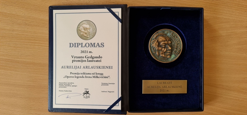 V. Kudirkos premija skirta žurnalistei N. Jačėnienei, V. Gedgaudo – A. Arlauskienei